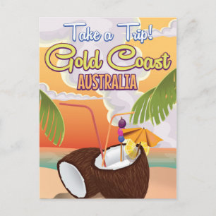 Goudkust, Australië reisposter Briefkaart