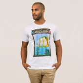 Goudkust Australië reisposter. T-shirt (Voorkant volledig)
