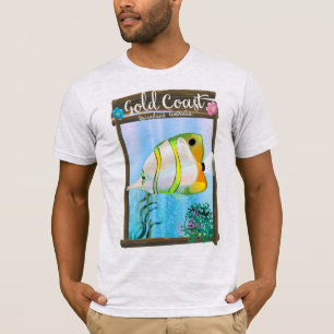 Goudkust Australië reisposter. T-shirt