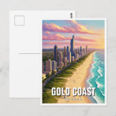 Goudkust Australië Reizen Briefkaart (Voorkant / Achterkant)