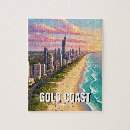 Goudkust Australië Reizen Legpuzzel (Verticaal)