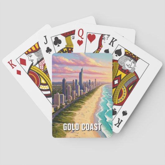 Goudkust Australië Reizen Pokerkaarten (Achterkant)