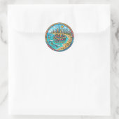 Goudkust Australië Ronde Sticker (Tas)
