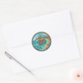 Goudkust Australië Ronde Sticker (Envelop)