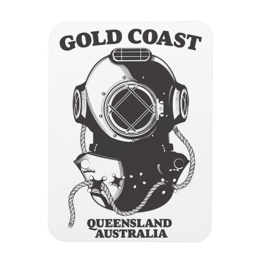 Goudkust Queensland Australië duikposter Magneet (Verticaal)