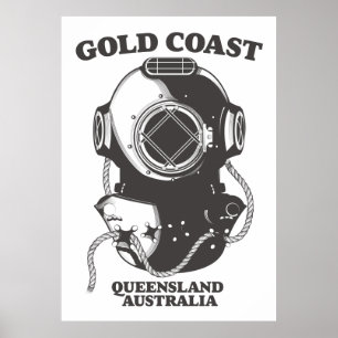 Goudkust Queensland Australië duikposter Poster