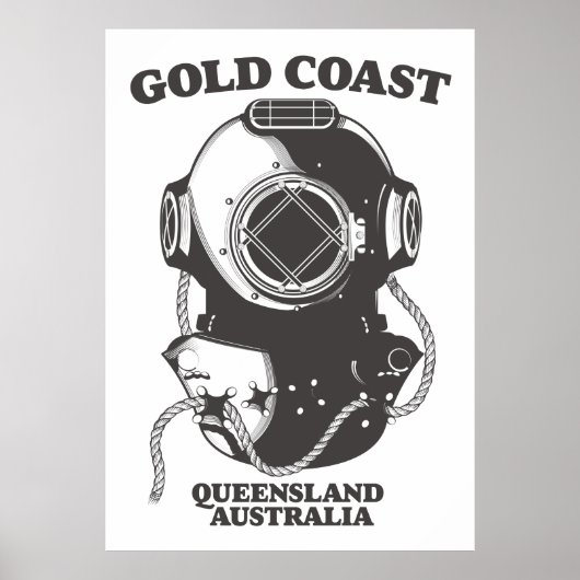 Goudkust Queensland Australië duikposter Poster (Voorkant)