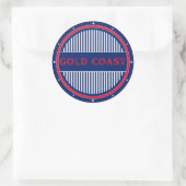 Goudkust Stad Pride Embleem – Australische identit Ronde Sticker (Tas)