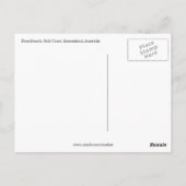 goudkuststrand briefkaart (Achterkant)