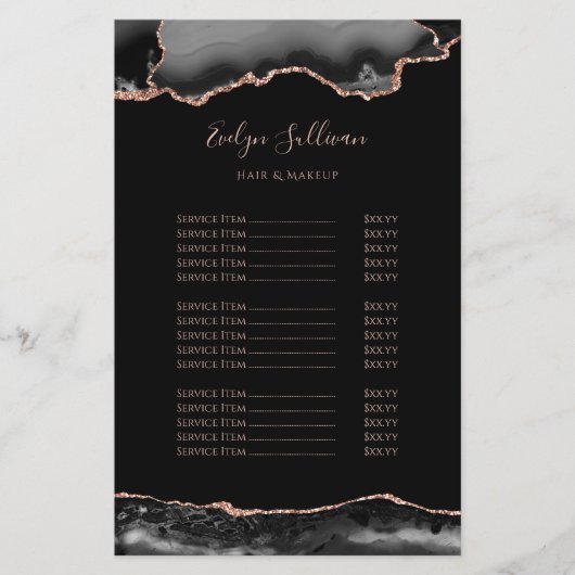 Goudlagerspeler van zwart en roos flyer (Voorkant)