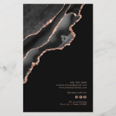 Goudlagerspeler van zwart en roos flyer (Achterkant)