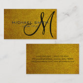 Goudleder Visitekaartje (Voorkant / Achterkant)