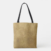 Goudlederen textuur luxe heldere glanzende glans tote bag (Achterkant)