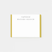Goudlegant van het bureau van post-it® notes (Voorkant)