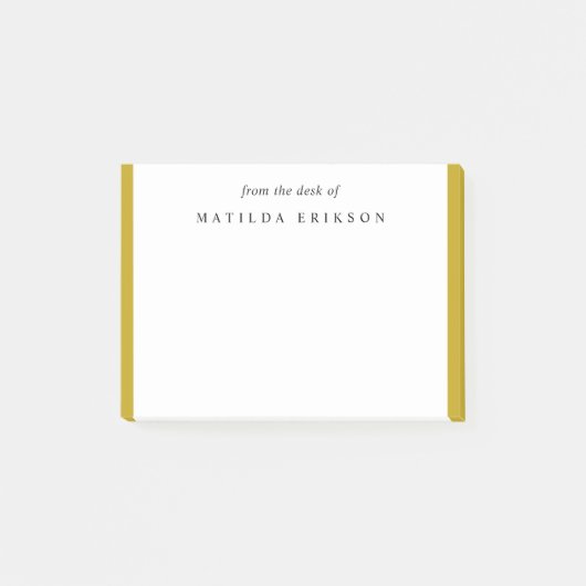 Goudlegant van het bureau van post-it® notes (Voorkant)