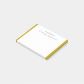 Goudlegant van het bureau van post-it® notes (Schuin)