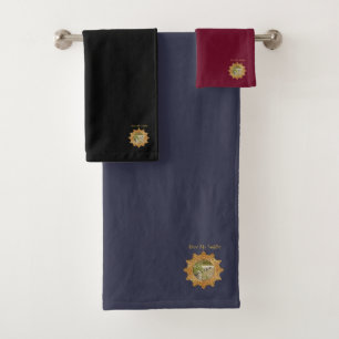 Goudlegergeleide raketten (mix) bad handdoek
