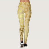 Goudleopardkleding leggings (Achterkant)