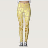 Goudleopardkleding leggings (Voorkant)
