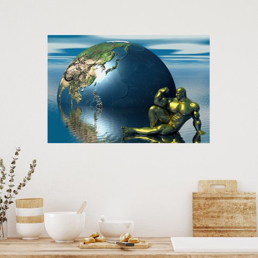 goudlichaam poster (Keuken)