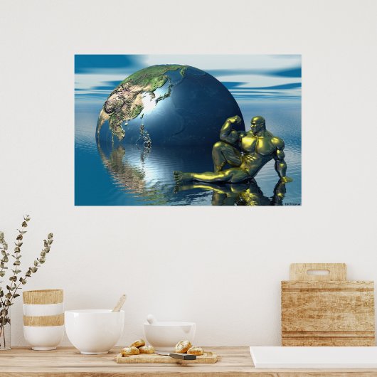 goudlichaam poster (Keuken)