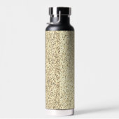 Goudlichte zachte faux glitter sparter Monogram Waterfles (Rechts)