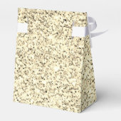 Goudlichte zachte glittersparren bedankdoosjes (Achterkant)