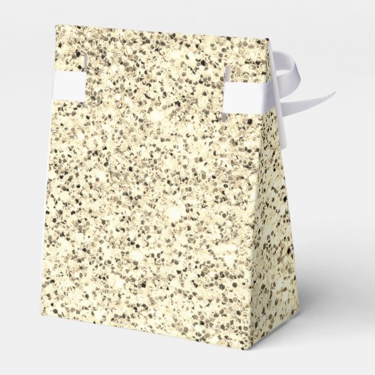 Goudlichte zachte glittersparren bedankdoosjes (Achterkant)