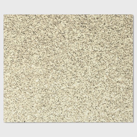 Goudlichte zachte glittersparren cadeaupapier (Vlak)