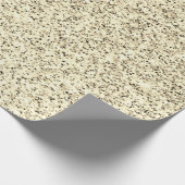 Goudlichte zachte glittersparren cadeaupapier (Hoek)