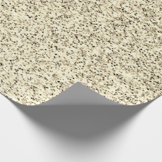 Goudlichte zachte glittersparren cadeaupapier (Hoek)