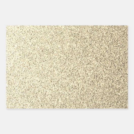 Goudlichte zachte glittersparren inpakpapier vel (Voorkant 3)