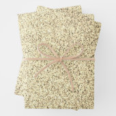 Goudlichte zachte glittersparren inpakpapier vel (In situ)