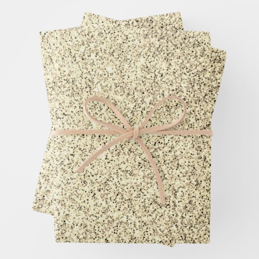 Goudlichte zachte glittersparren inpakpapier vel (In situ)