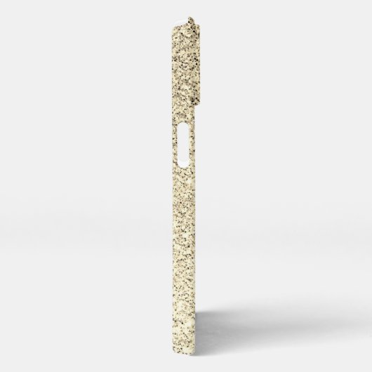 Goudlichte zachte glittersparren iPhone hoesje (Rechterkant)