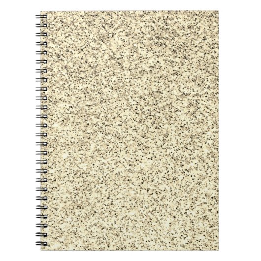 Goudlichte zachte glittersparren notitieboek (Voorkant)