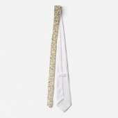 Goudlichte zachte glittersparren stropdas (Achterkant)