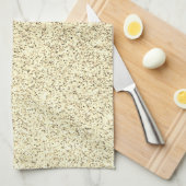 Goudlichte zachte glittersparren theedoek (Quarter Fold)