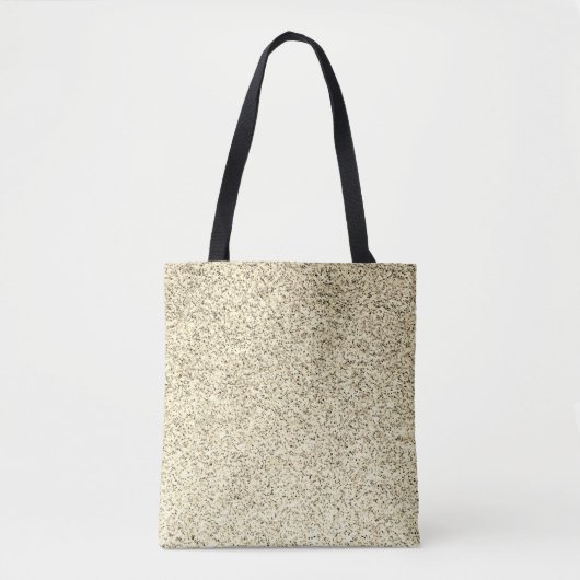Goudlichte zachte glittersparren tote bag (Voorkant)