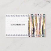 Goudlijnen | Penseelstreken | Diamanten Visitekaartje (Achterkant)