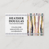 Goudlijnen | Penseelstreken | Diamanten Visitekaartje (Voorkant)