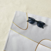 Goudlijnen Strandlaken (In situ)