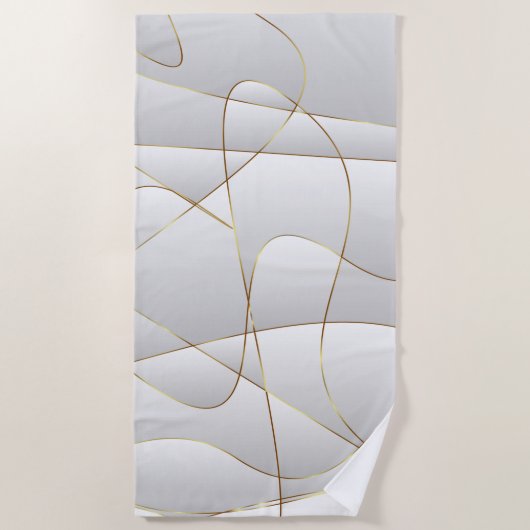 Goudlijnen Strandlaken (Voorkant)