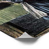 Goudlokje dat het eten proeft Vintage illustratie Poster (Hoek)