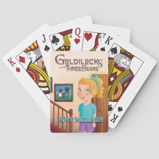 Goudlokje en de drie beren pokerkaarten (Achterkant)