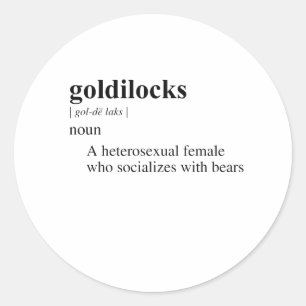 GOUDLOKJE RONDE STICKER