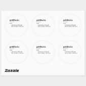 GOUDLOKJE RONDE STICKER (Vel)