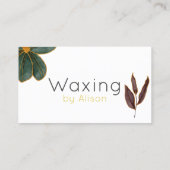 Goudloyaliteit van wastechnicus/estheticier visitekaartje (Achterkant)