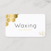 Goudloyaliteit van wastechnicus/estheticier visitekaartje (Voorkant)