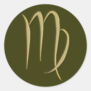 goudmaagd ronde sticker